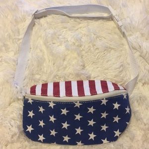 Vintage Red White & Blue Fanny Pack